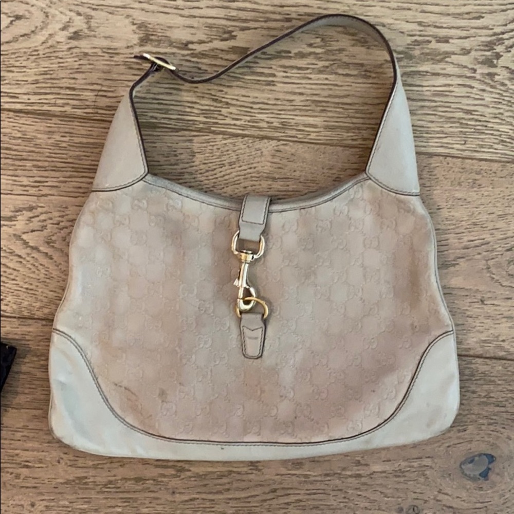 Vintage Gucci Jackie Bag Ivory White